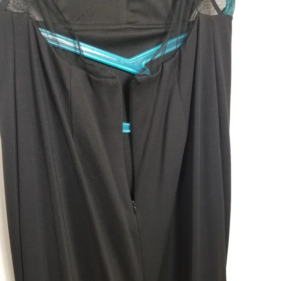 Adrianna Papell Navy Crisscross Back Maxi Dress - Picture 12 of 16